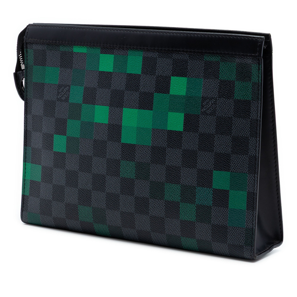 Pre-Loved Louis Vuitton Damier Graphite Pixel Pochette Voyage MM - Picture 2 of 6